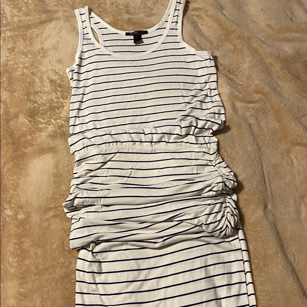 Victoria’s Secret White & Blue Stripe Dress Sz S